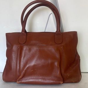 Lancel Brown Leather shoulder bag